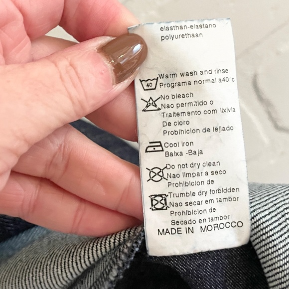 NWT Dead stock DKNY Y2K Denim Faux Suede Column skirt Grungy Artsy Dark wash S - Picture 9 of 15